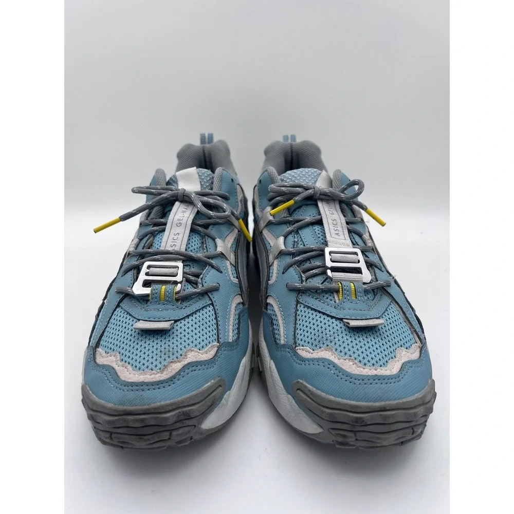Asics Gel-Nandi Blue‎ Grey Yellow Trail Running Sneakers 1021A489 Mens 13
